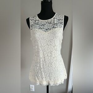 Express women’s tank top with lace detail Large